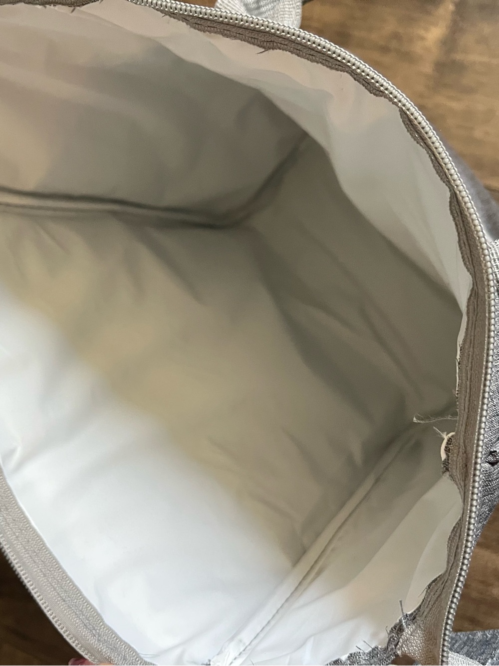 Gray Convertible Backpack Tote - Picture 4 of 6